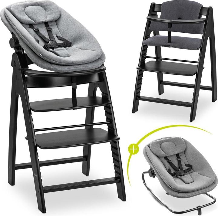 Hauck Hochstühle Arketa Beech 4-tlg. Newborn Set - Hochstuhl (High chair booster seat)