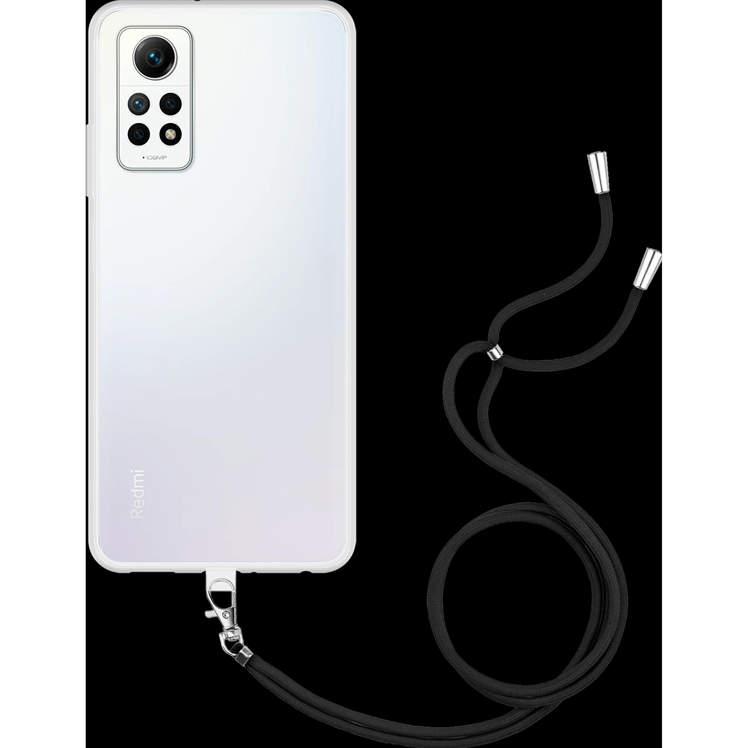 Cazy Handykette Hülle Kompatibel mit Xiaomi Redmi Note 12 Pro 4G - Silikon Handyhülle mit Band Necklace, Handykette, Tra...