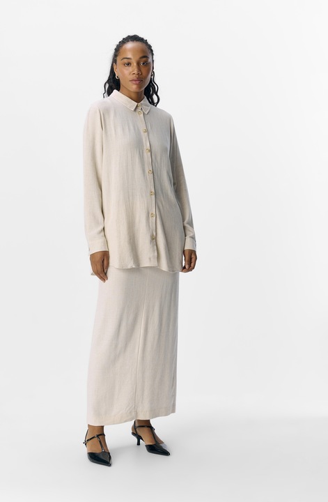 Image du produit Object Chemise en lin mélangé (40)