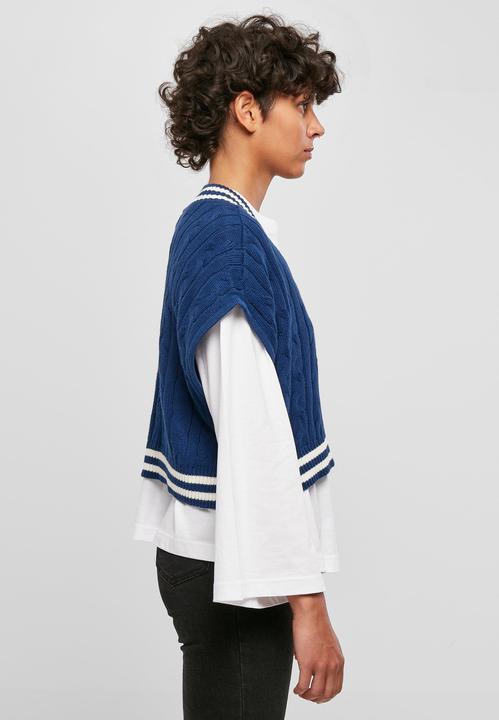 Produktbild Urban Classics Ladies Cropped Knit College Slipover (L)