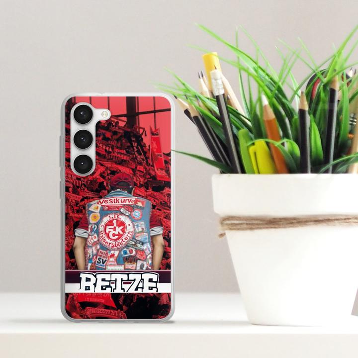 Produktbild DeinDesign Silikon Hülle für Samsung Galaxy S23 Handyhülle Case Smartphone Schutzhülle 1. FC Kaiserslautern (Samsung Galaxy S23)