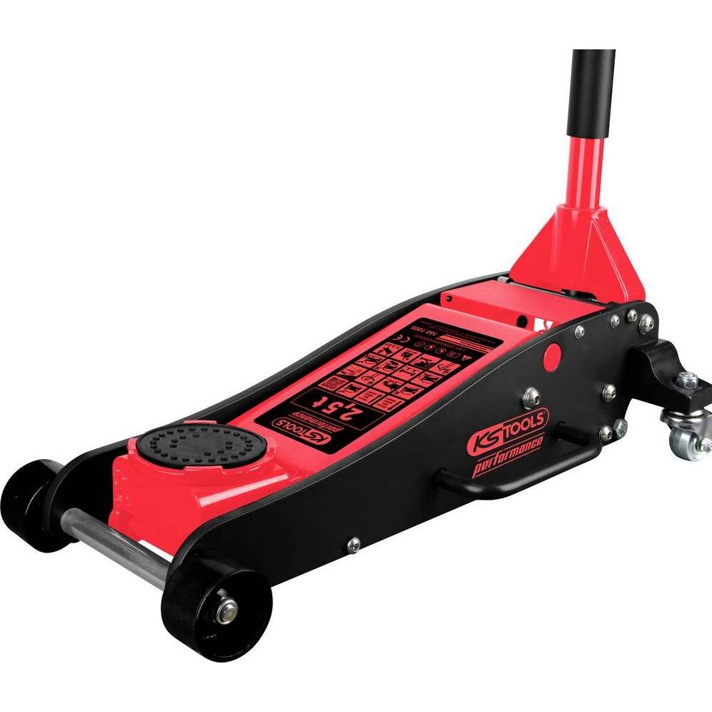 KS Tools, Cric, - performance Hydraulischer Aluminium-Wagenheber, 2500 kg, Hubhöhe: 100-450 mm