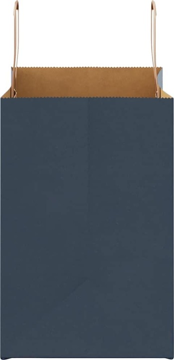 Produktbild VidaXL Kraftpapiertüten 250 Stk. mit Henkel Blau 26x17x25 cm Papiertüte (Geschenktüte, 250 x)