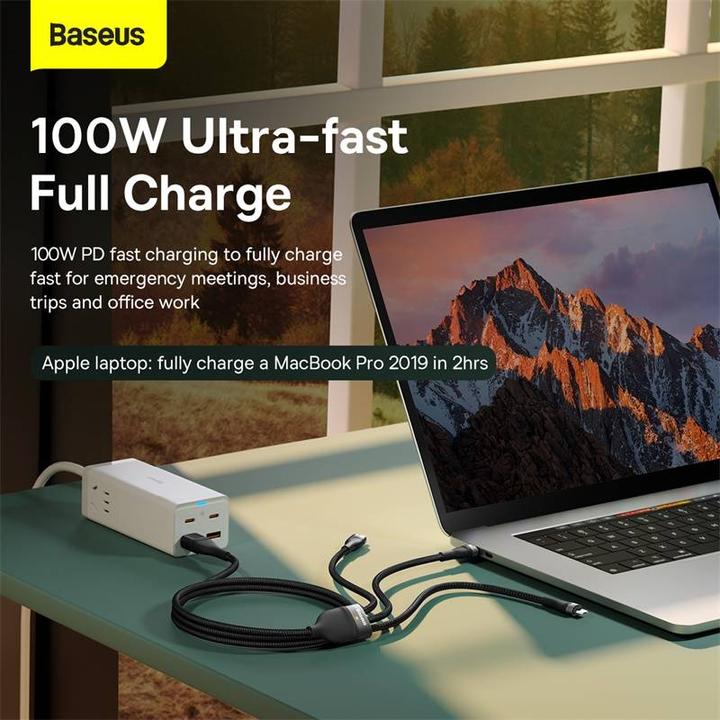 Productafbeelding Baseus Flash serie II USB Type C (1.20 m, USB 3.2 Gen 1)