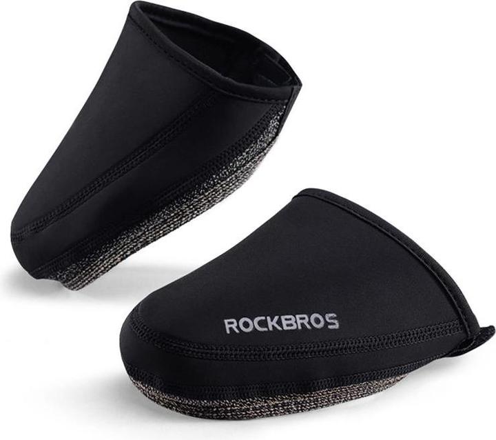 Actual product image Rockbros Noski na buty LF1030 wiatroodporne docieplające 36-42 cm - czarne (40)