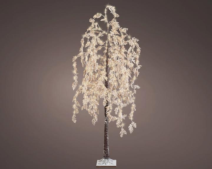 Gilde Cyprès, 600 Led, Marron H : 210 cm