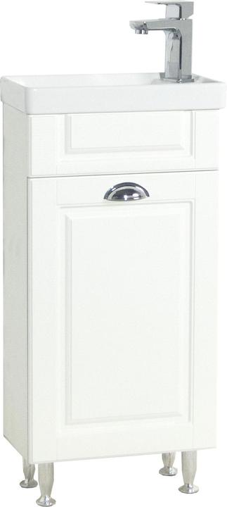 Produktbild VCM 2-tlg Badmöbel Set Gäste WC Gästebad Waschplatz Waschtisch klein schmal Landhaus Calaso M