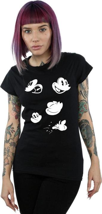 Actual product image Disney Womens/Ladies Mickey Mouse Faces Cotton T-Shirt (M)