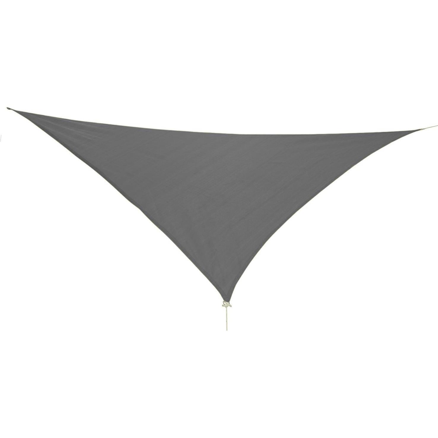 Sonnensegel, XL Sonnensegel Dreieck 5x5x5m mit Ösen und Nylonschnüren Anthrazit