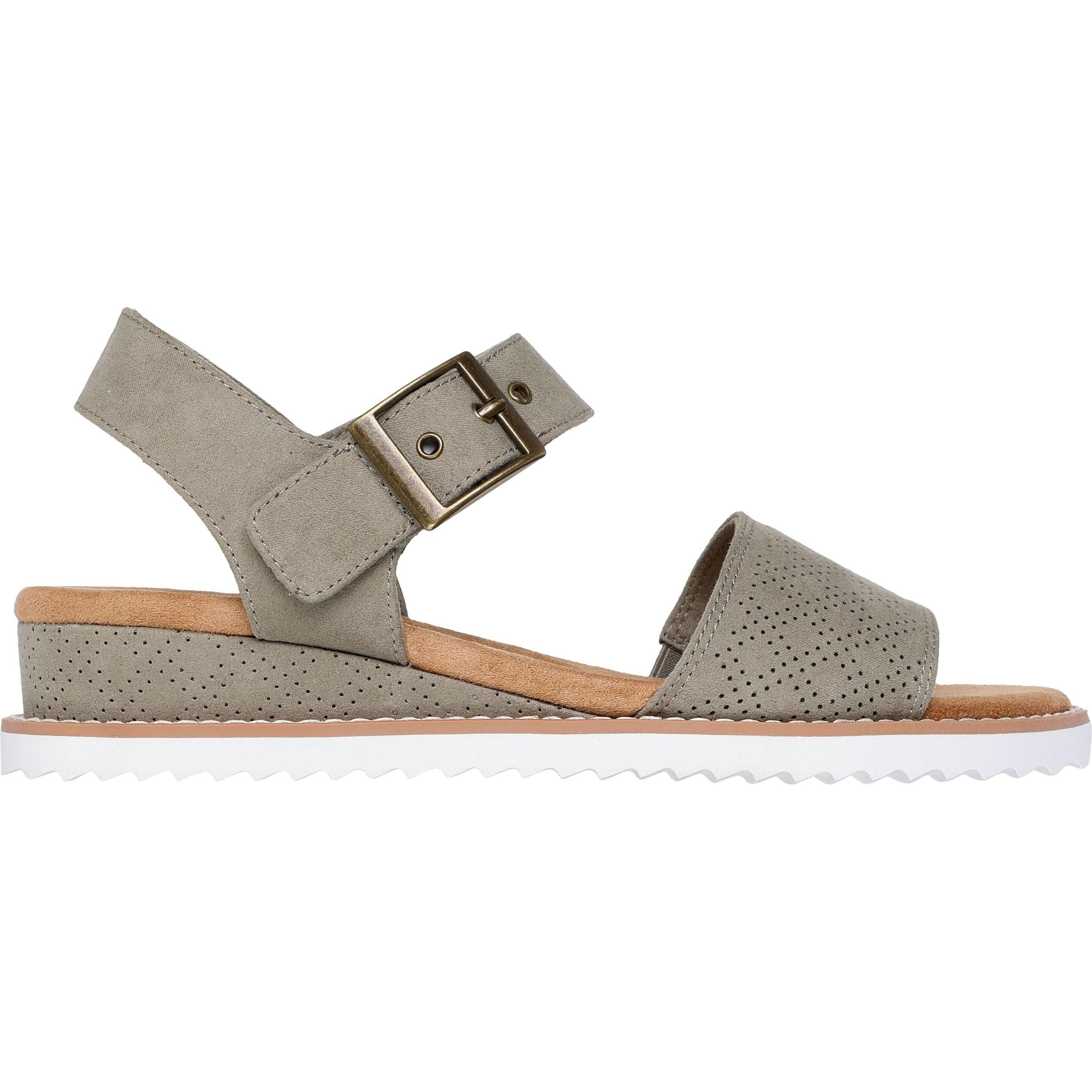 Skechers, Damen, Sandalen, Bobs Desert Kiss-Serendipitous, Braun, (39)