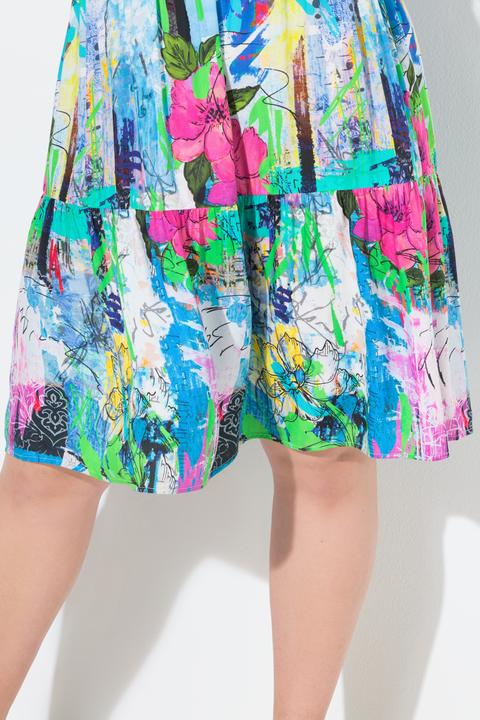 Produktbild Angel of Style Kleid, A-Linie, Grafitti-Muster, Volants (44)