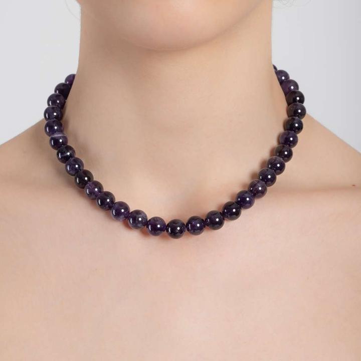 Produktbild Bijouteria Steinkette (Amethyst, Edelstahl, 45 cm)