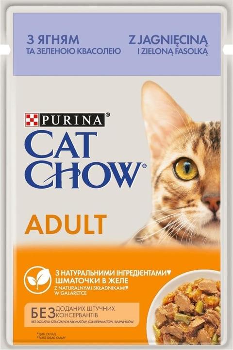 Produktbild Gourmet CAT CHOW ADULT GiJ Lamm & Grüne Bohnen Jelly - Nassfutter für Katzen - 85 g (Senior, 1 Stk., 85 g)