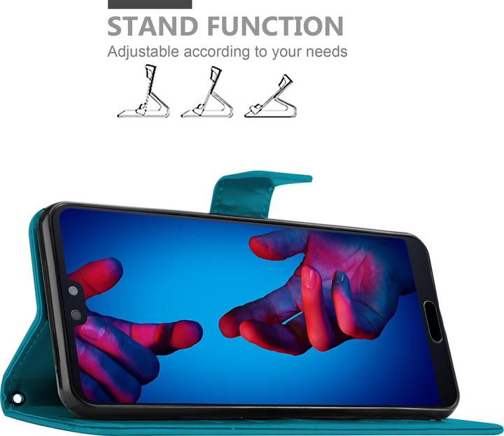 Produktbild Cadorabo Flower Book Cover (Huawei P20)