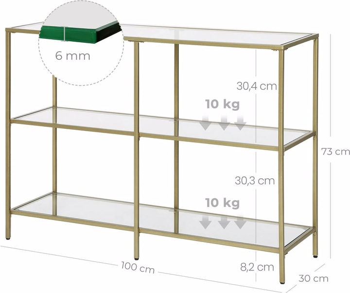 Immagine prodotto Vasagle Style (100 x 30 x 73 cm)