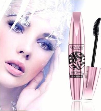 Revers Cosmetics Big Eyes Maxi Volume & Curly Lashes Mascara & Serum 2in1 Super Enhancing Black