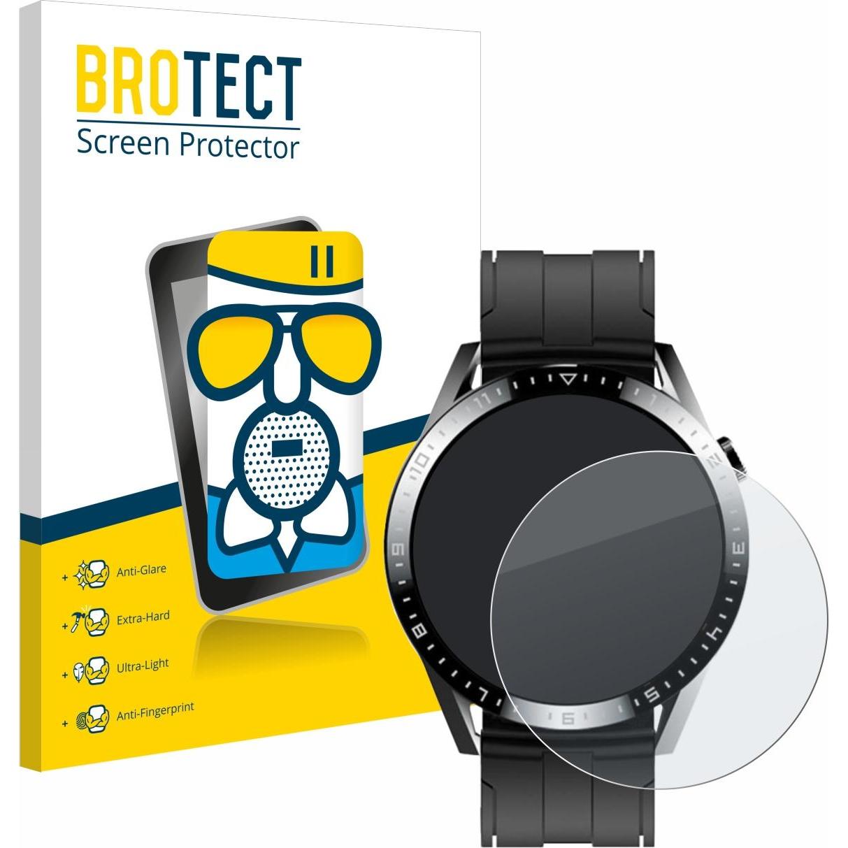 BROTECT Schutzglas Schutzfolie Displayschutz Display Schutz Glas Folie matt, Smartwatch Schutzfolie, Grau