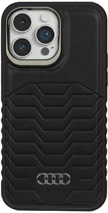 Produktbild Audi Synthetic Leather MagSafe iPhone 14 Pro Max 6.7" czarny/black hardcase AU-TPUPCMIP14PM-GT/D3-BK (Apple iPhone 14 Pro Max)
