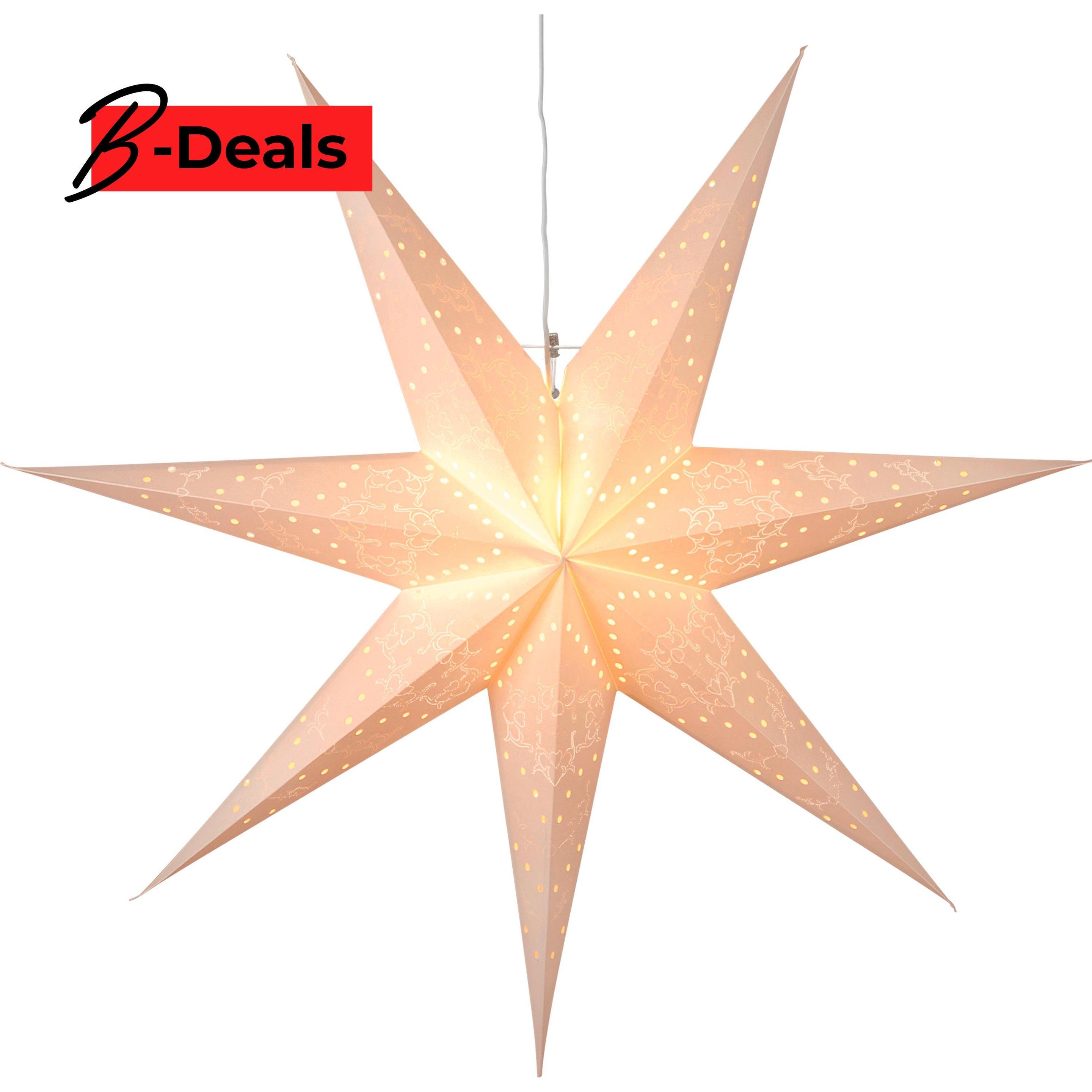 Star Trading, Weihnachtsbeleuchtung, Papiersterne zum Aufhängen Weihnachtsstern Fenster Papierstern Beleuchtet Weihnac