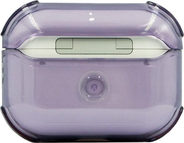 Actual product image Evelatus Headphone case Apple AirPods 3 TPU Protective Case Transparent Purple (Headphone sleeve)
