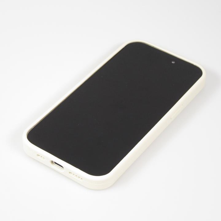 Actual product image PhoneLook Silicone matt MagSafe cover with retaining ring Vanilla (Apple iPhone 14)