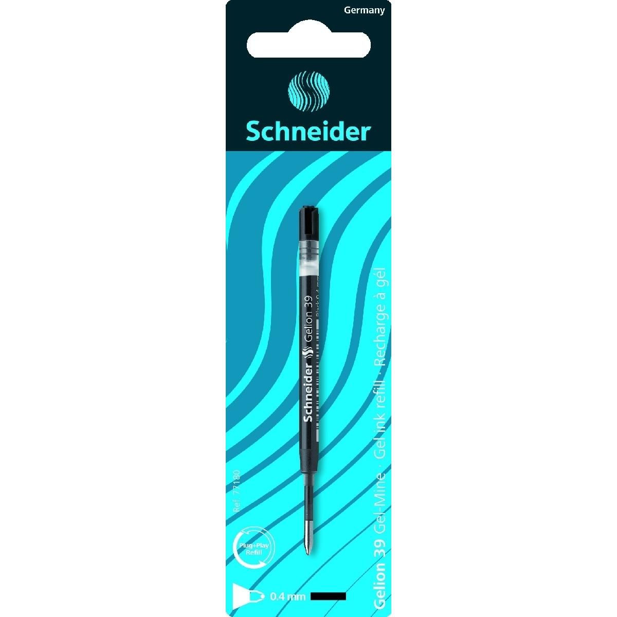 Thumbnail - Magni, Ersatzpatrone, Gelmine Gelion 39 schwarz (Gelmine, Schwarz, 0.40 mm)