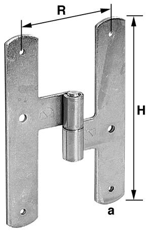 Werkstarck Charnière centrale perforée
