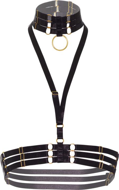 Produktbild Kinky Diva Halter Harness + O-Ring Collar (S)