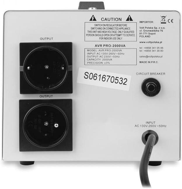 Produktbild Volt Polska Stabilizator napięcia AVR PRO 2000VA 3% SERVO