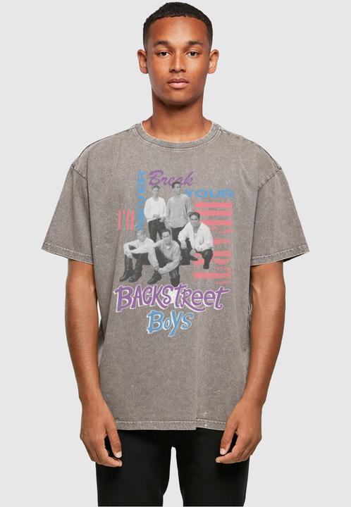 Actual product image Merchcode Backstreet Boys - INBYH Acid Washed Oversize Tee - 113777 (S)