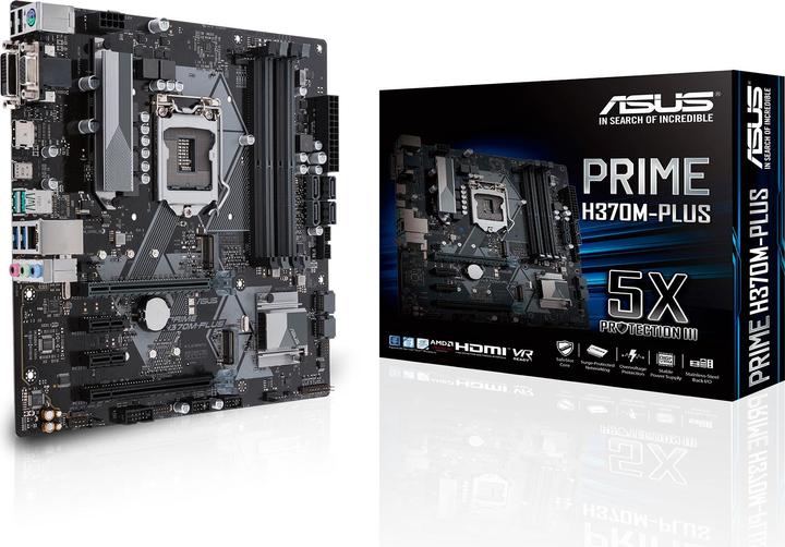 Image du produit ASUS Prime H370M-Plus (LGA 1151, Intel H370, mATX)