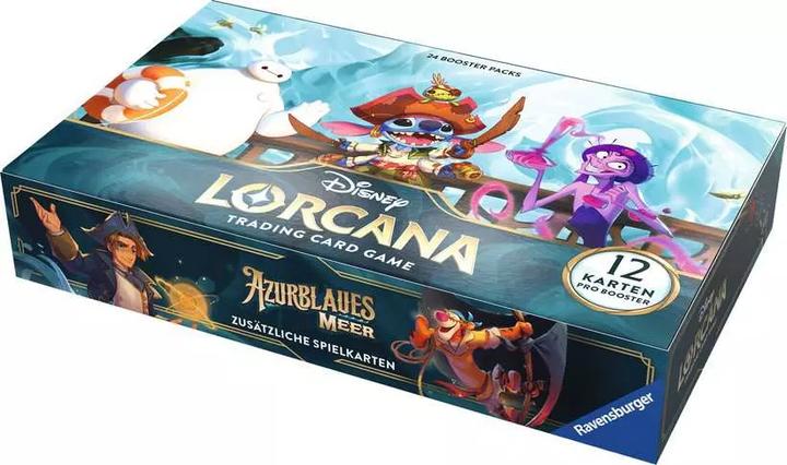 Produktbild Disney Lorcana Trading Card Game: Azurblaues Meer - Booster Display mit 24 Booster Packs (Deutsch (Deutsch, Booster Display)