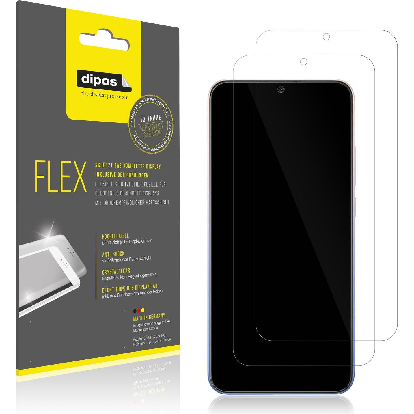Thumbnail - Dipos Displayschutzfolie Full-Cover 3D (3 Stück, Xiaomi Redmi 9 Activ), Smartphone Schutzfolie, Transparent