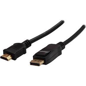 Logo Video-Kabel DisplayPort-Stecker - HDMI-Stecker, 5m, schwarz, Blister, EOL (5 m), Cavo video
