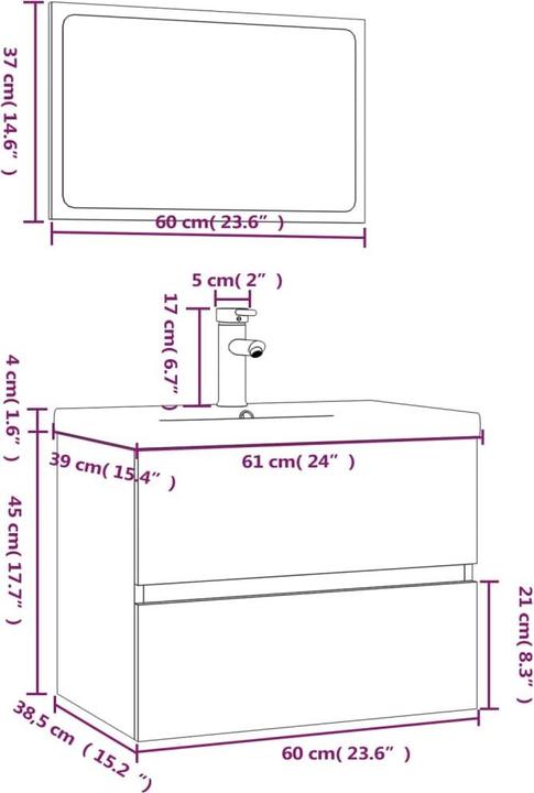 Immagine prodotto vidaXL Badmöbel Set