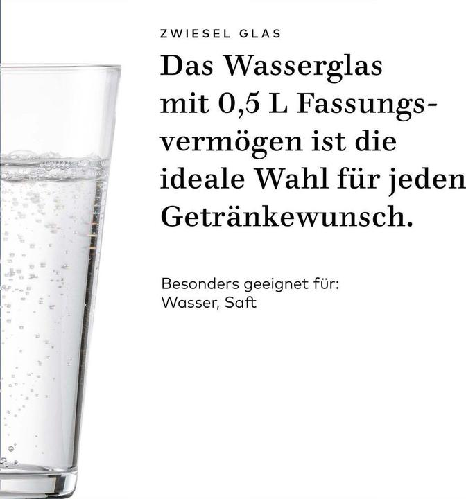Immagine prodotto Zwiesel Bicchiere da acqua Together 79 4 pezzi (0.55 l, 4x)