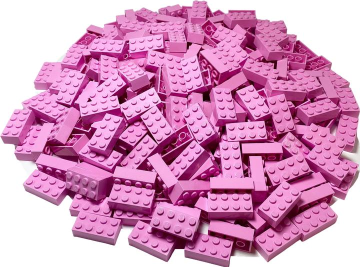 Actual product image LEGO 2x4 Bricks Kiloware - 1 Kilo in Pink NEW! (3001, LEGO Accessories)