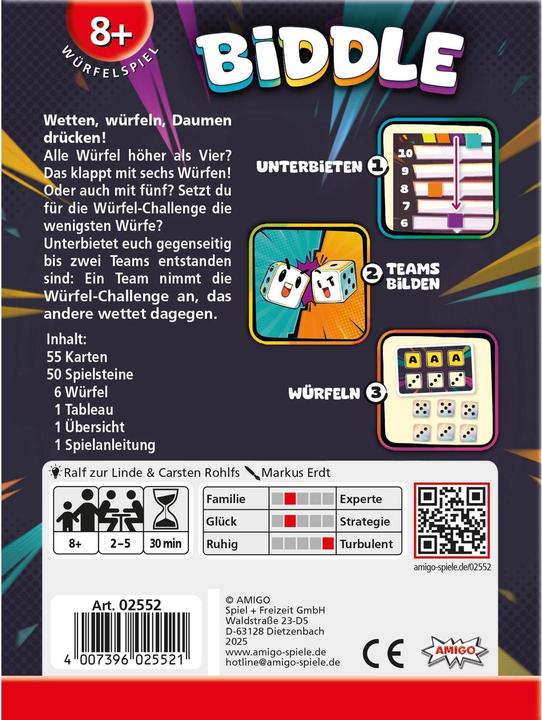 Produktbild Amigo Biddle (Deutsch, 2 - 5 Spieler)