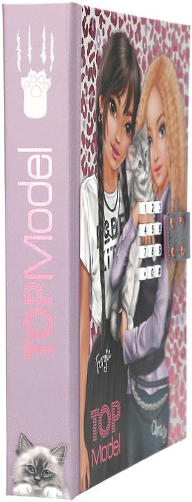 Productafbeelding Depesche TOPModel geheime code dagboek met geluid REBEL KITTY (20,5 x 15 cm, Rijen, Hardcover)