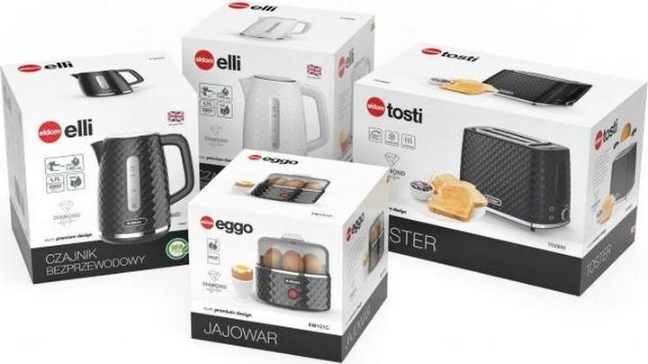 Actual product image Eldom EM101C Egg boiler EGGO 1-7 eggs 380 W adjustable cooking hardness