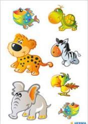 Produktbild HERMA Sticker Zoo (24 Sticker)