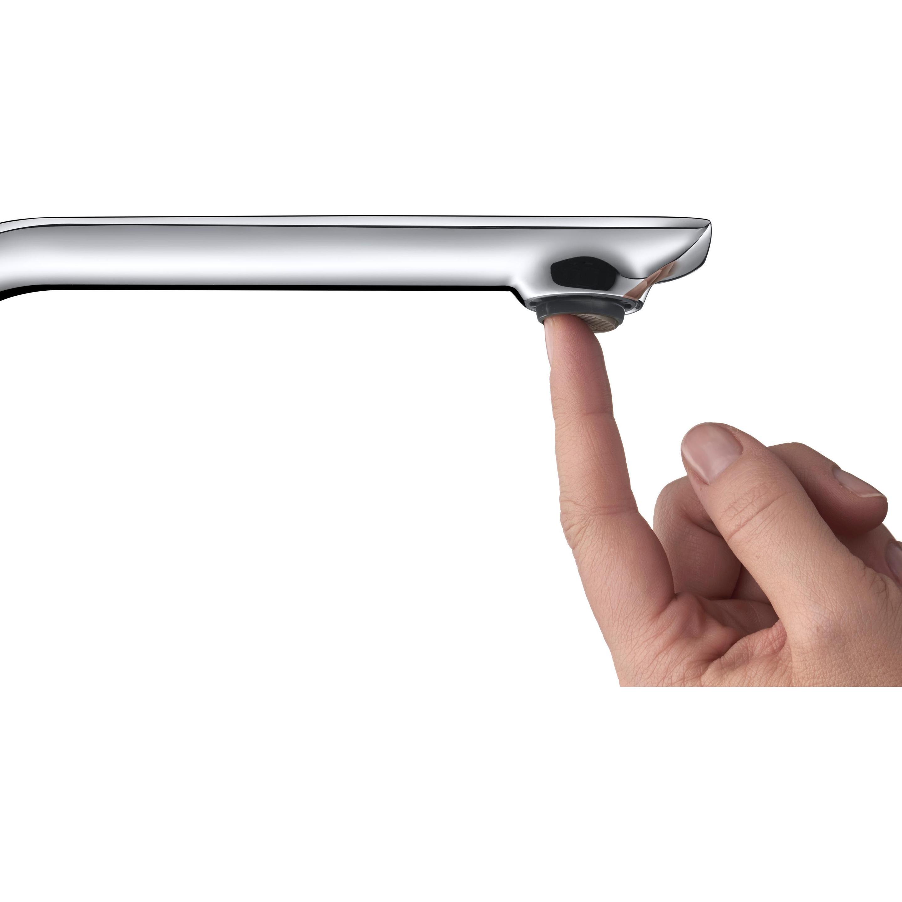 Duravit, Badarmatur, 2-Loch-Waschtischbatterie D.1 XL ohne Zugstangen-Ablaufgarnitur chrom