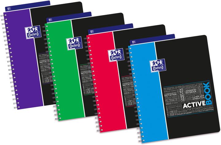 Image du produit Oxford Étudiant Activebook (A4+, Quadrillé, Couverture rigide)