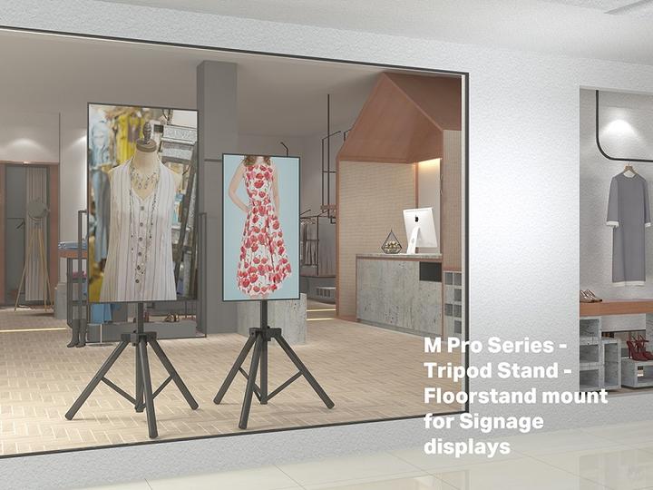 Image du produit Multibrackets Support TV tripode B2B, 32"-75", acier/aluminium (75", 60 kg)