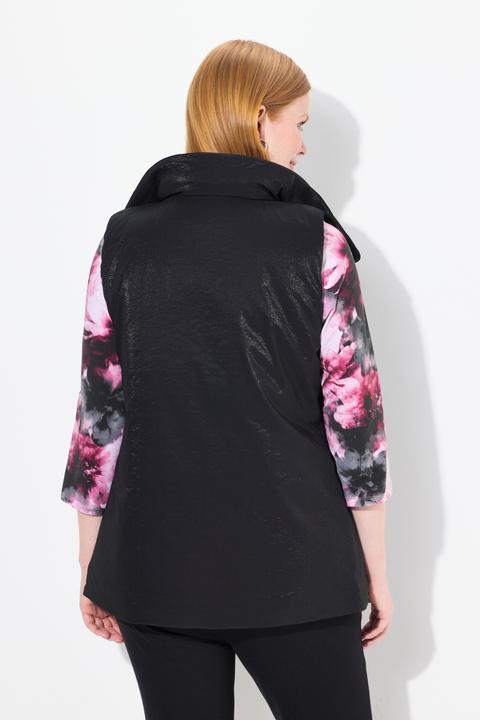 Actual product image Ulla Popken Weste, Schmuckverschluss, Stehkragen, Komplettfutter (42, 44)