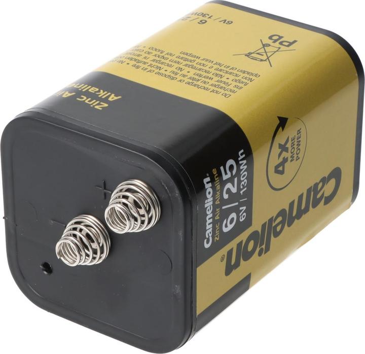 Actual product image Camelion Zinc Air Alkaline Special Battery 4LR25 Spring Contact Alkali-Manganese 6 V (1 pcs.)