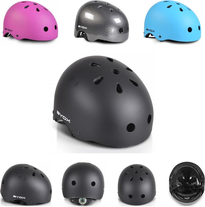 Byox Kinder Schutzhelm für Skater Y09 (54 - 58 cm)