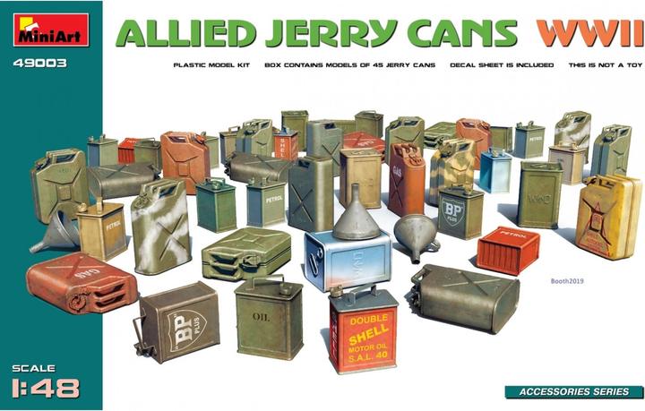 Actual product image Mini art Allied Jerry Cans WW2