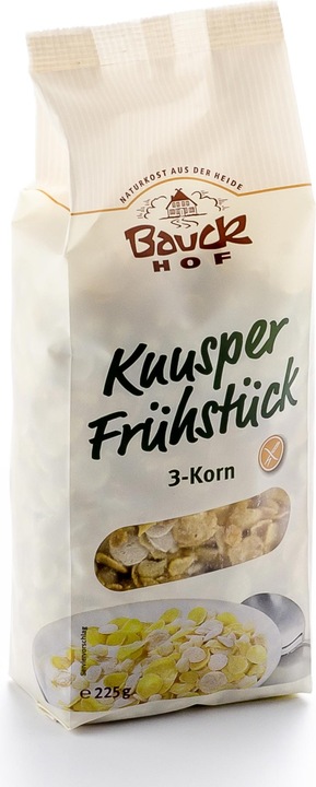 Actual product image Bauckhof Crispy breakfast 3-grain (225 g)