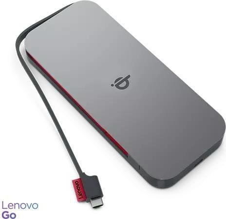 Productafbeelding Lenovo GO Wireless Power Bank 10000 mAh, Thunder Black, 258 g, 15 W (10000 mAh, 30 W, 38.50 Wh)